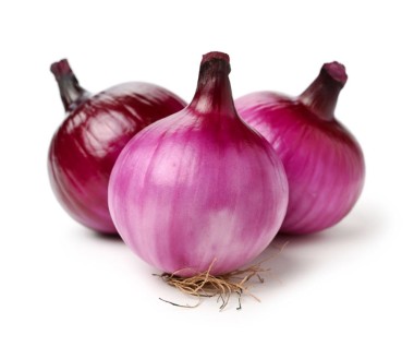 Purple onion grown with clean technology