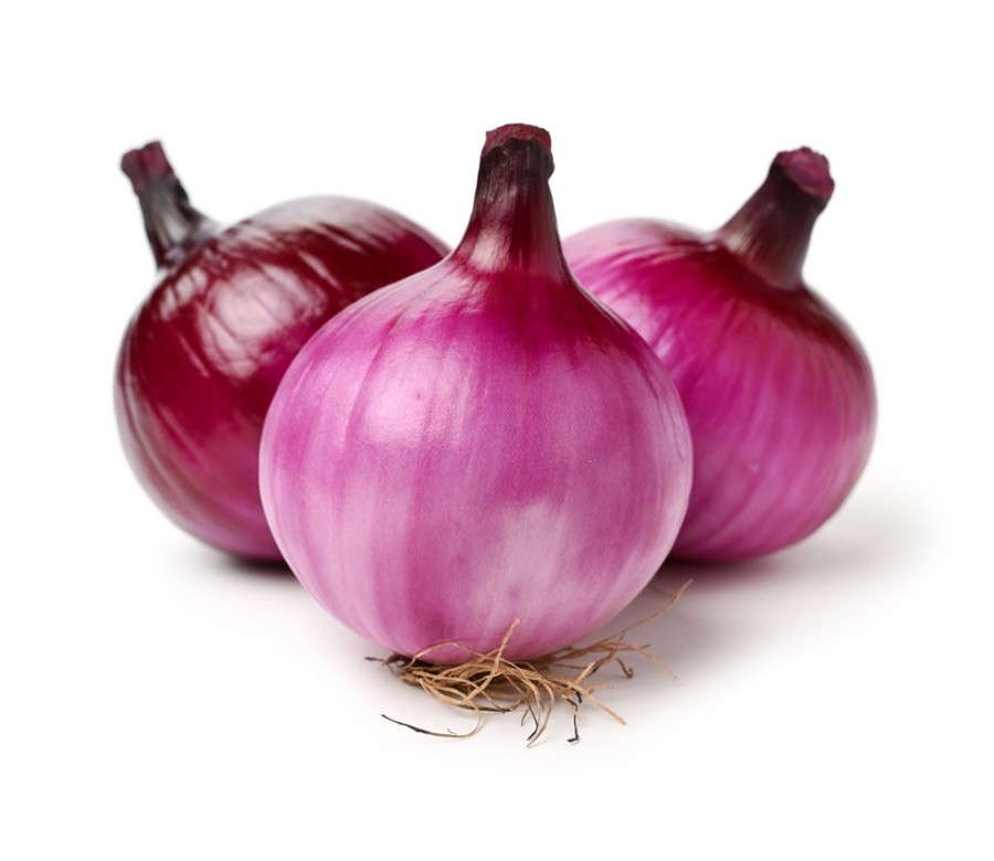 Purple onion grown with clean technology