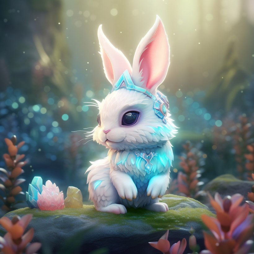 Rabbit mini cute art