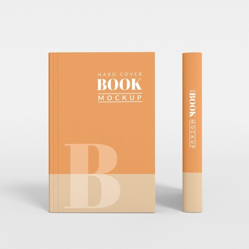 Hardcover book mockup