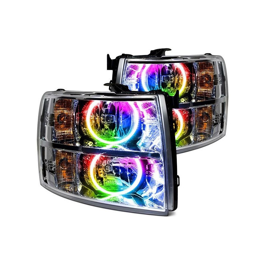 Multicolored car led lights