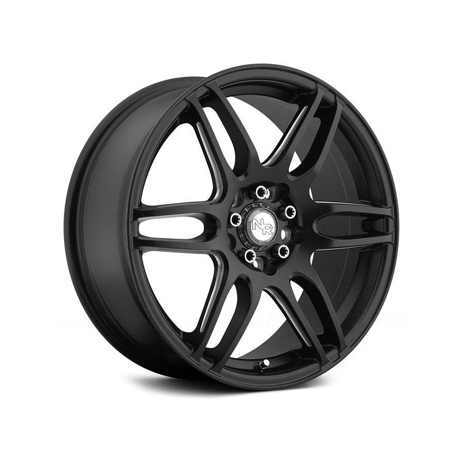 Matte black car wheel frame