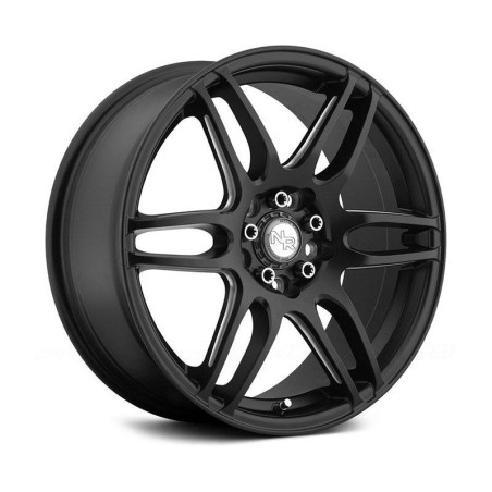 Matte black car wheel frame