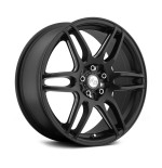 Matte black car wheel frame