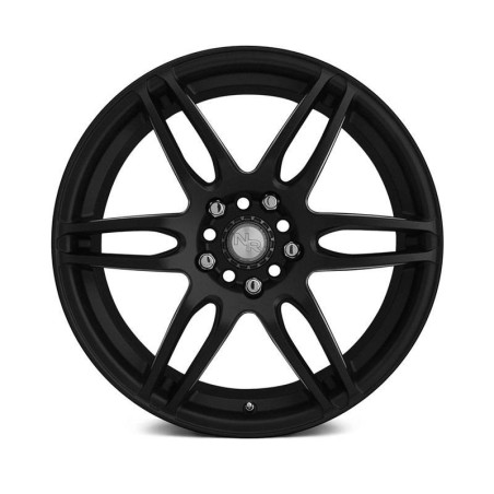 Matte black car wheel frame