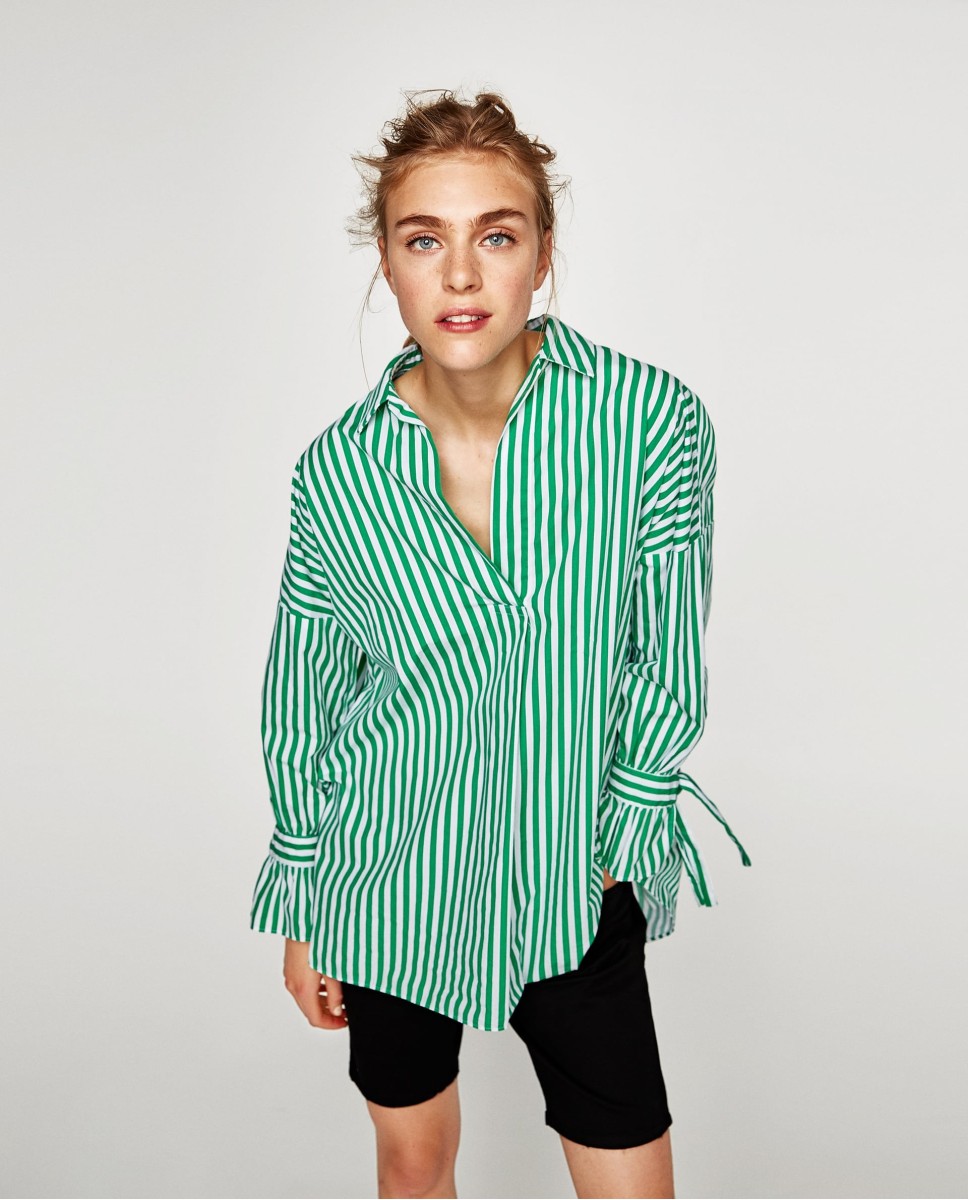 Poplin Shirt With Bows