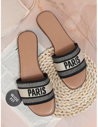 Women's Simple Plus Size One Piece Flat Sandals