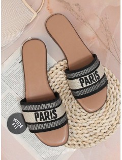 Women's Simple Plus Size One Piece Flat Sandals