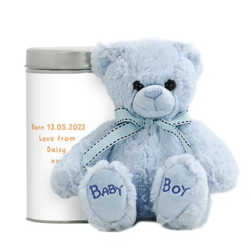 Cute blue teddy bear