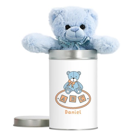 Cute blue teddy bear