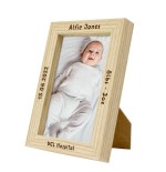 Wooden tabletop photo frame