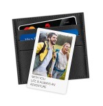 Printed card in wallet