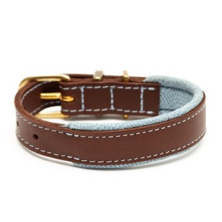 Hawkhurst Tweed Leather Collar