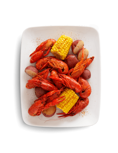 Crawfish with cajun sauce