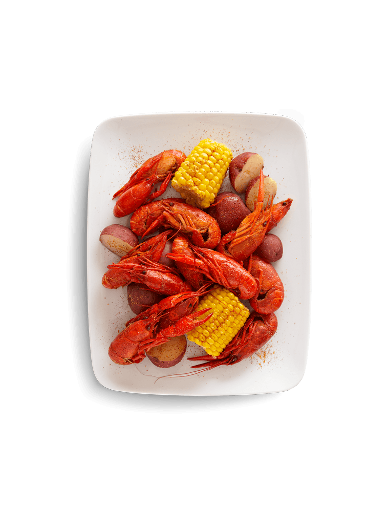 Crawfish with cajun sauce