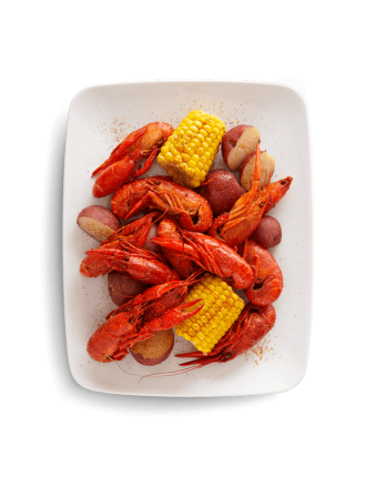 Crawfish with cajun sauce