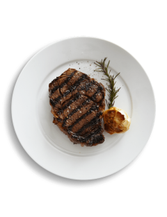 Beef Steak Recipe with Garlic Herb Compound Butter