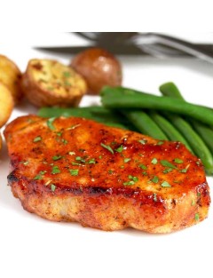 Oven Baked Bone-In Pork Chops